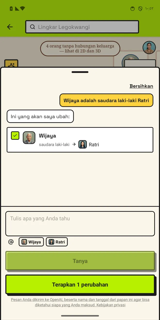 Kamu bilang. Ia mengusulkan. Kamu setuju.