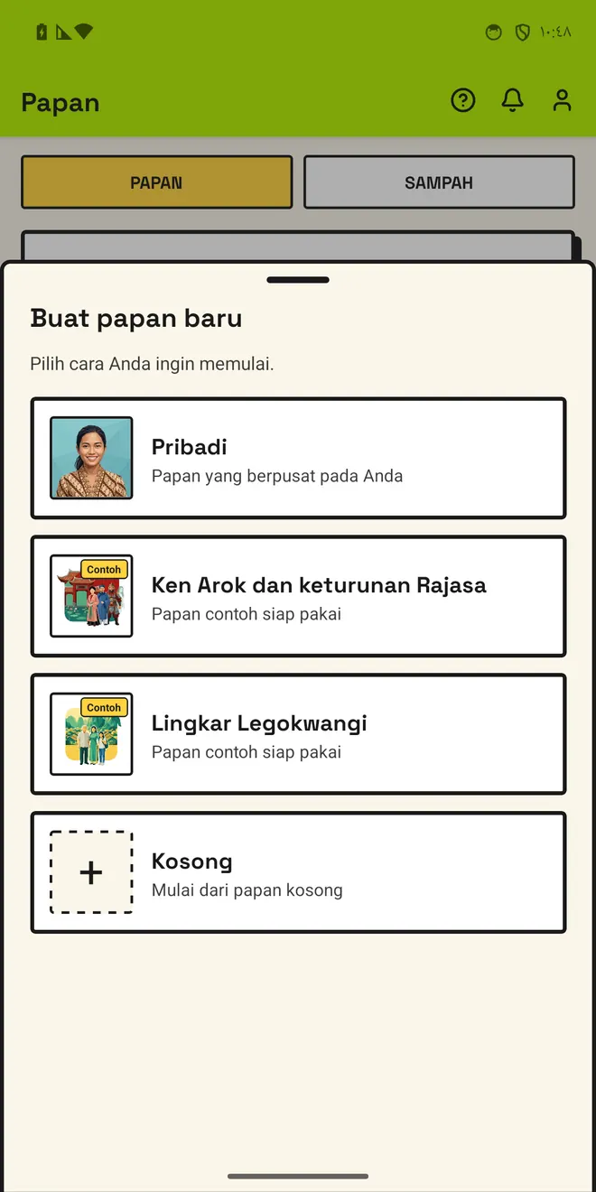 Mulai dari sebuah kisah, bukan papan kosong