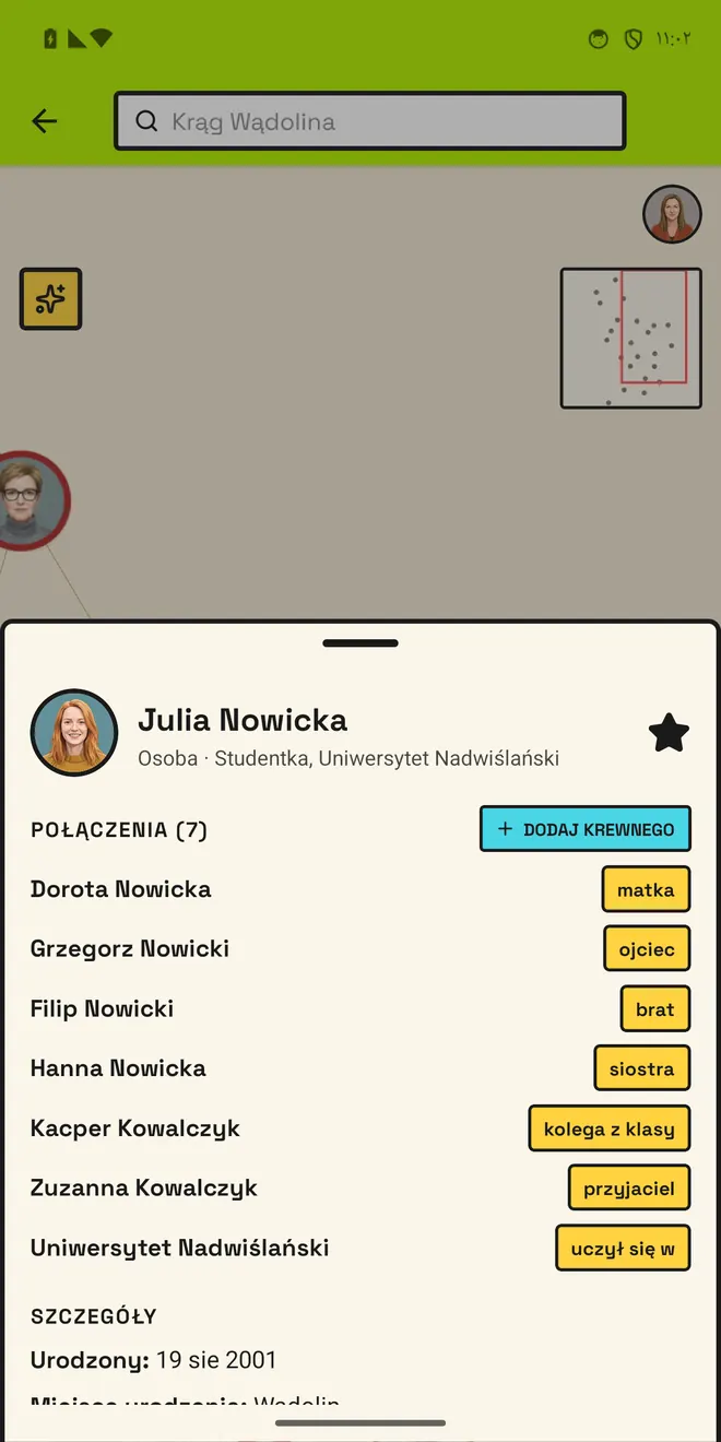 Jedna osoba i wszystko o niej