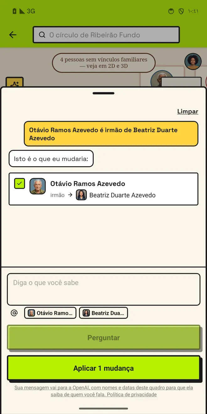 Você fala. Ele propõe. Você aceita.