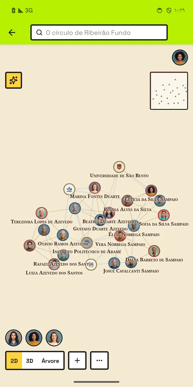 Família, trabalho e escola num só quadro